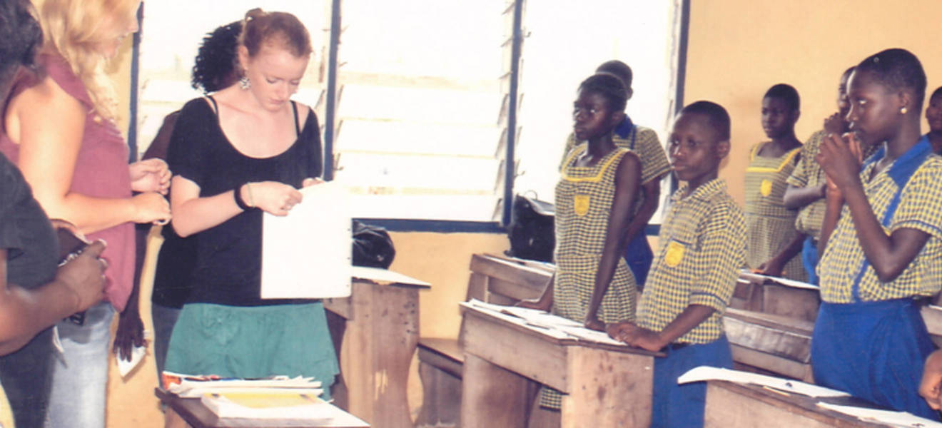 Projekt in einer Schule in Ghana