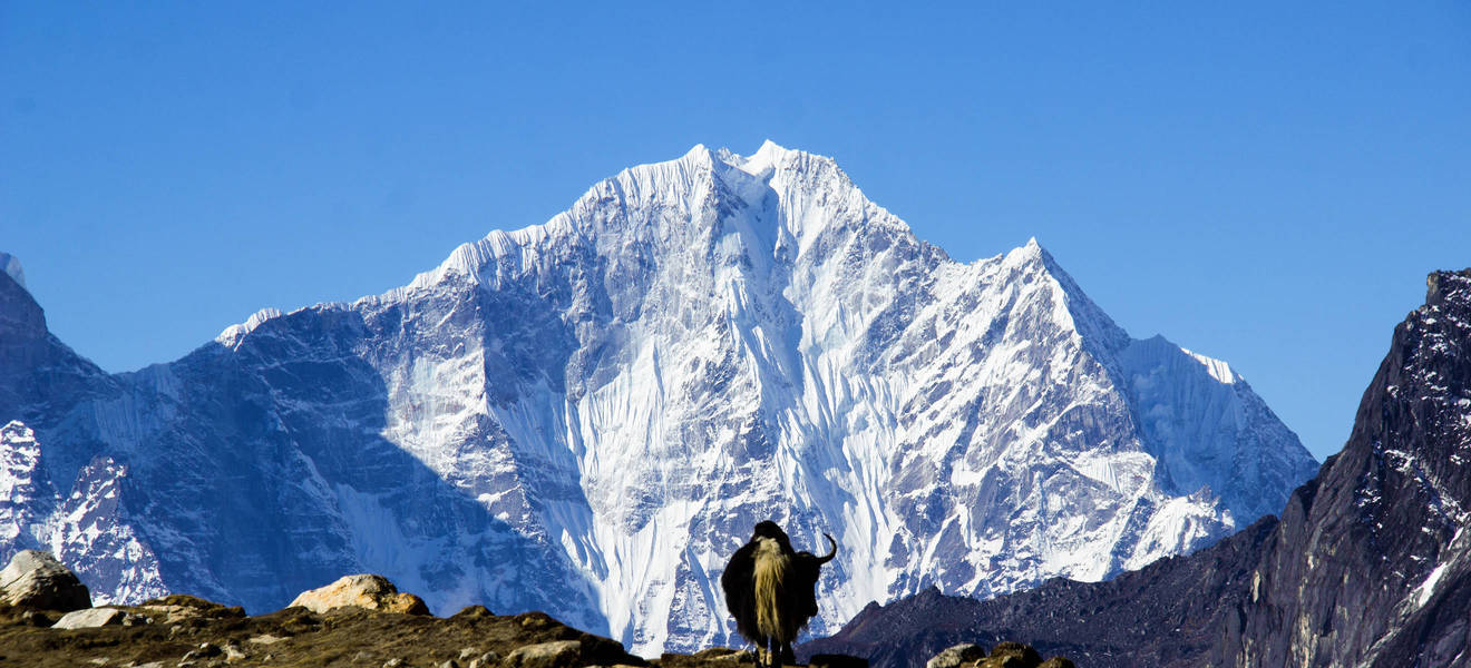 Ausblick im Himalaya Gebirge