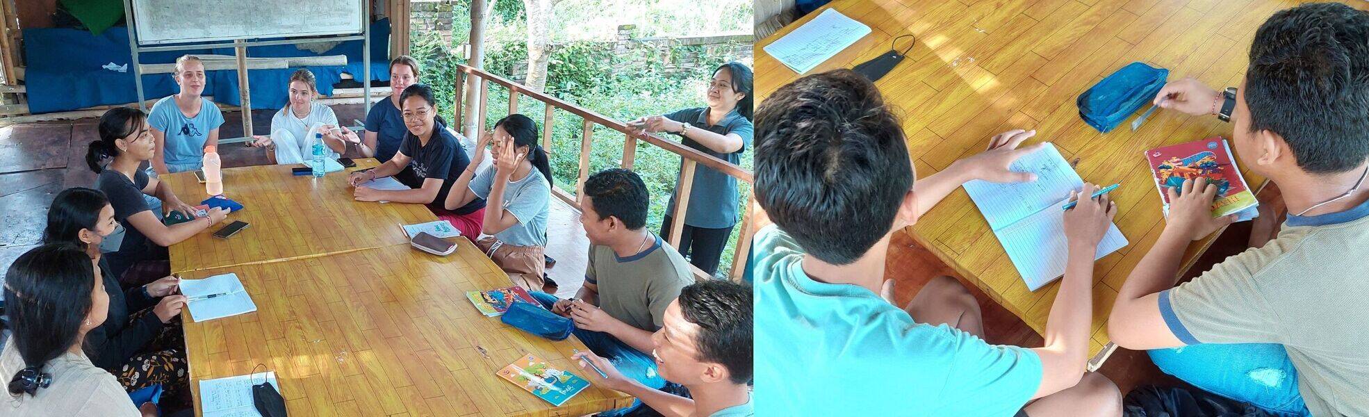 Experience report from the English teaching project in Bali