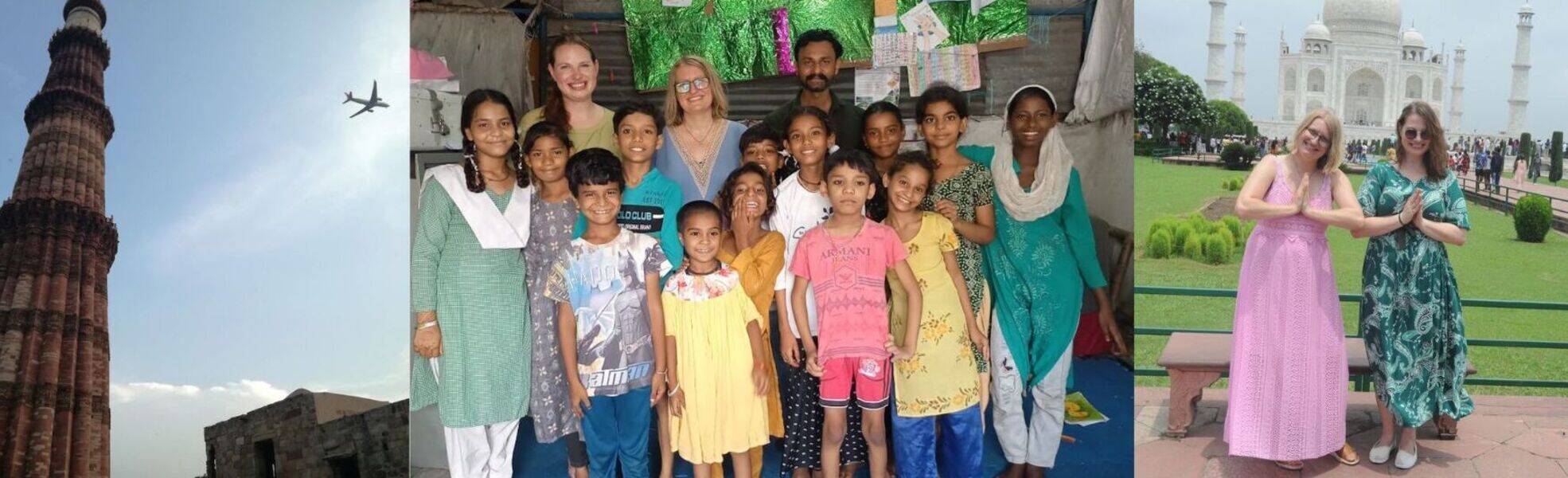 Jasmin und Maiken in Indien