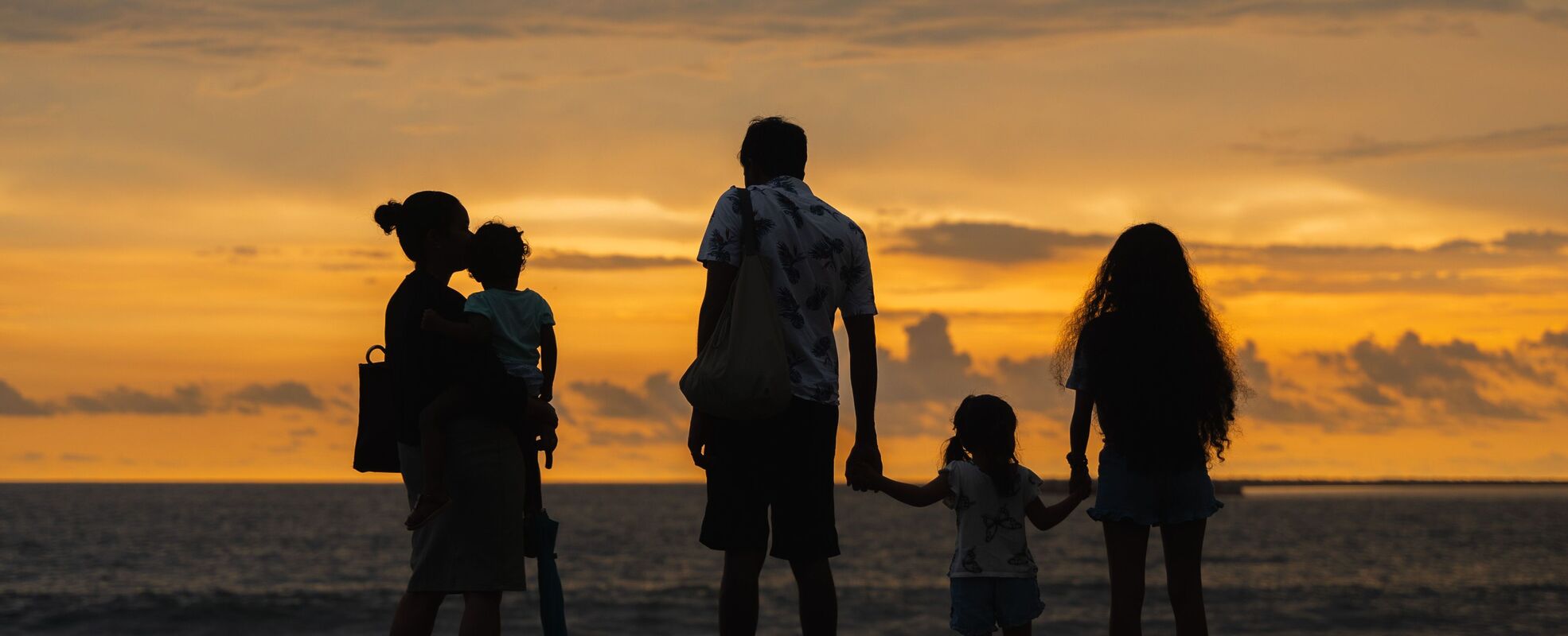 Familie am Strand