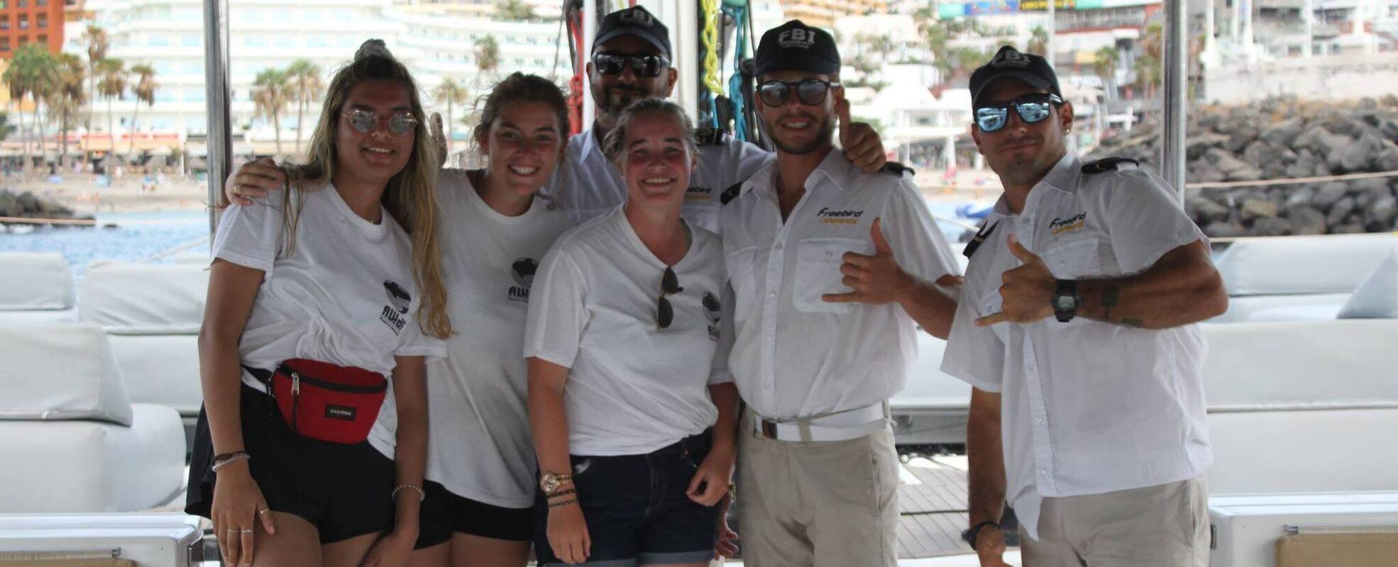 Volunteers und Team auf Gran Canaria