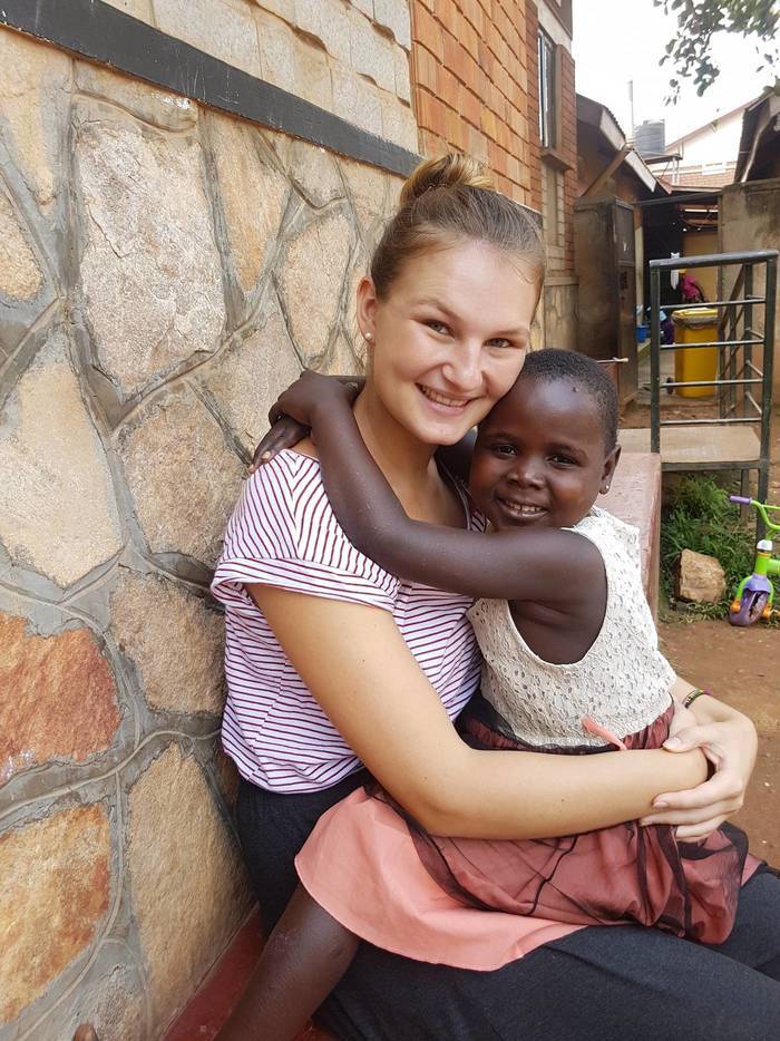 Elena's volunteer work at the Children's Center in Uganda
