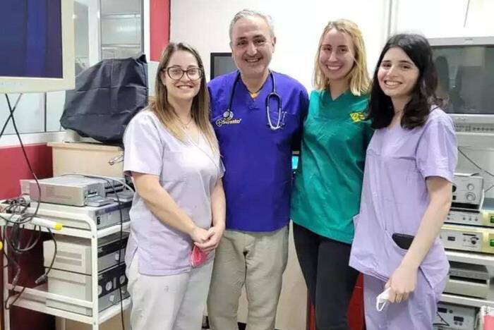 Das Team in der Arbeit auf Kreta