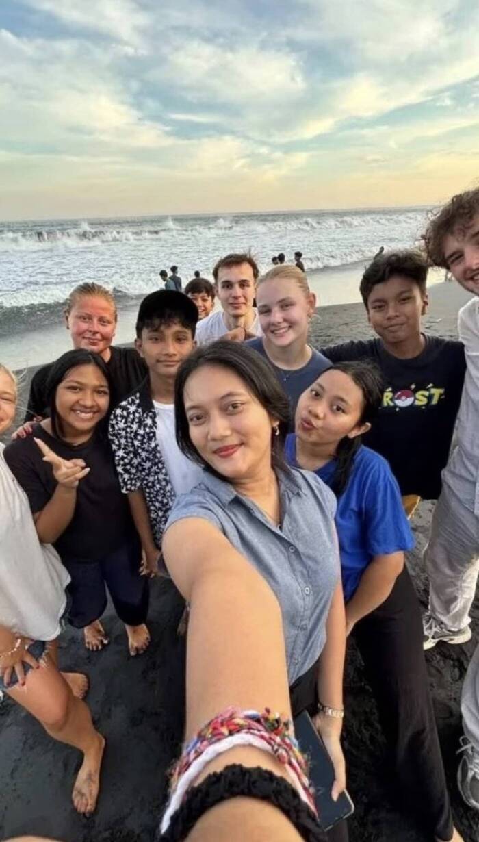 Volunteer Gruppenfoto auf Bali