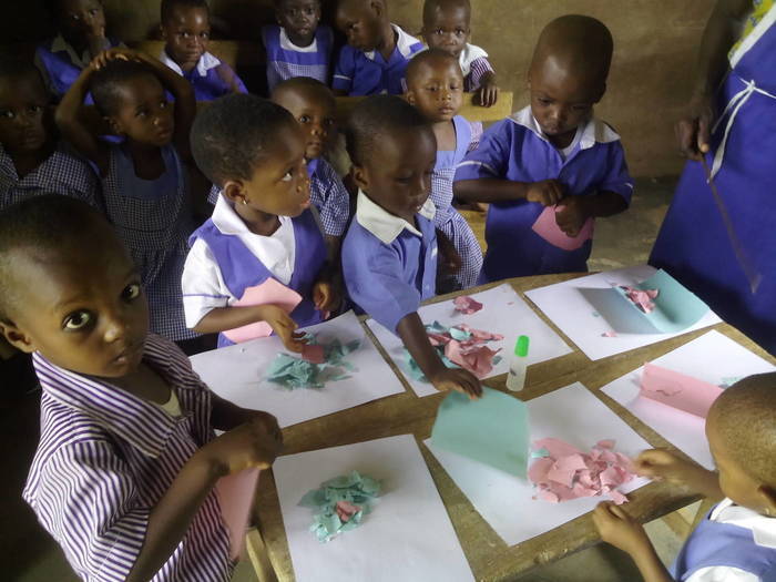 Voluntary work in kindergarten in Ghana