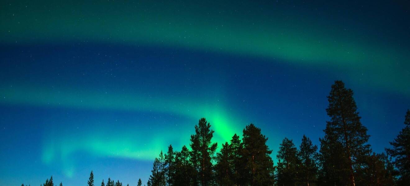 Polarlichter über Schwedisch Lappland