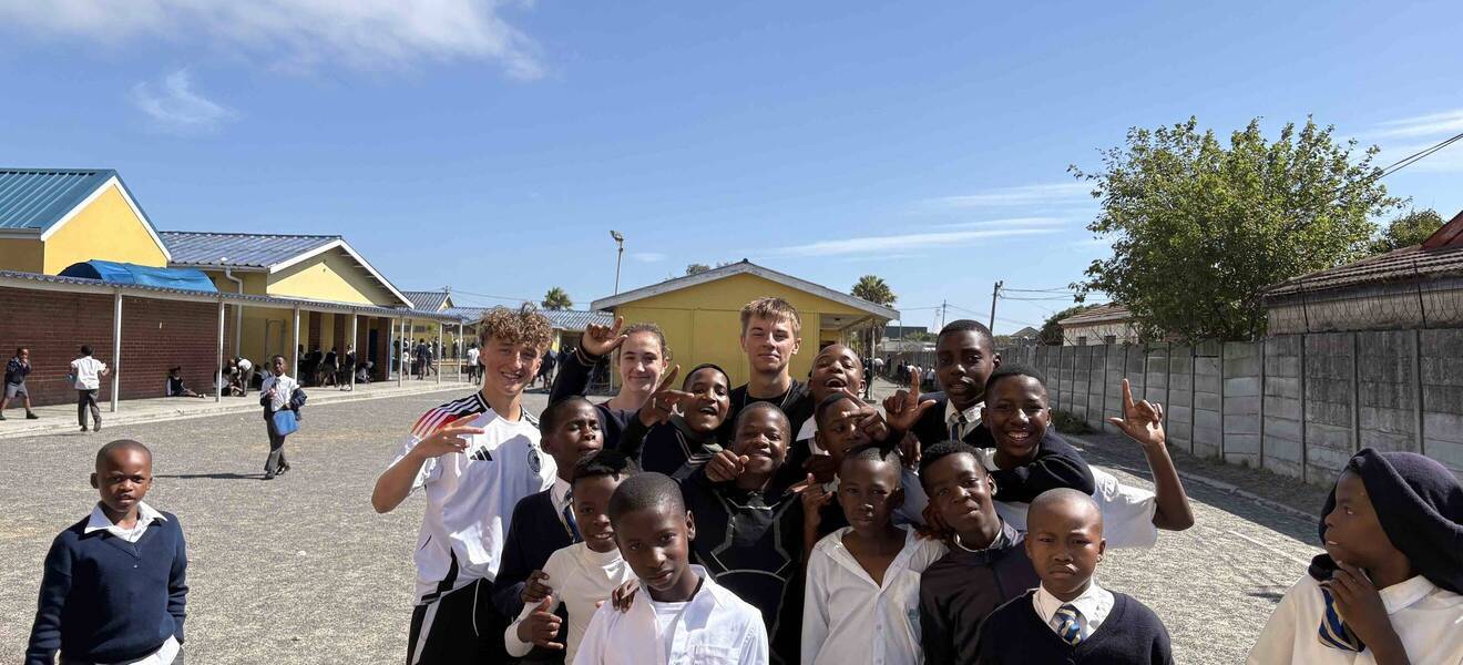 Motivierte Fußballprojektgruppe