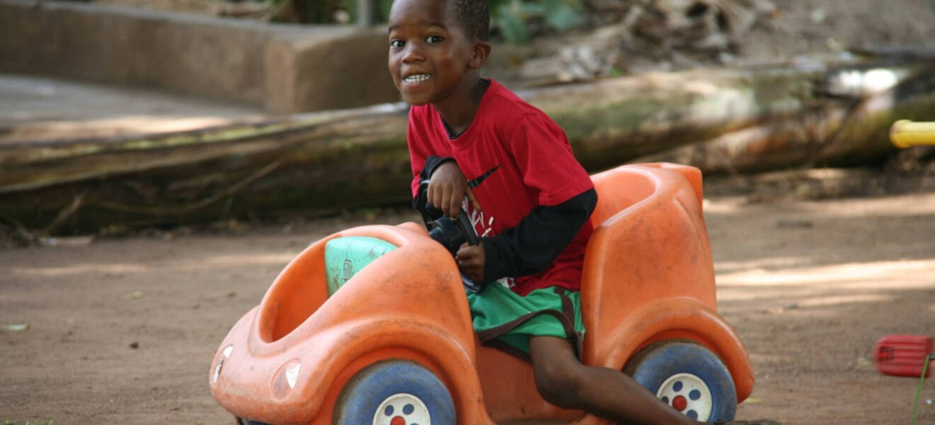 Junge im Strassenkinderprojekt in Ghana