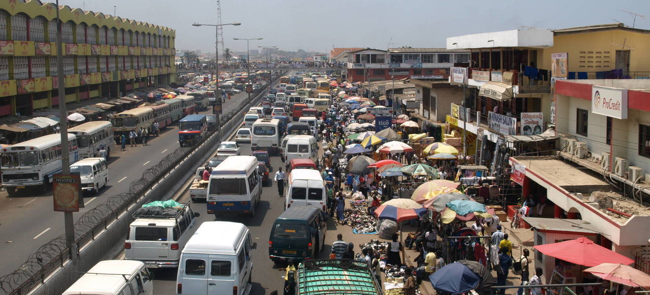 Ankunft in Accra