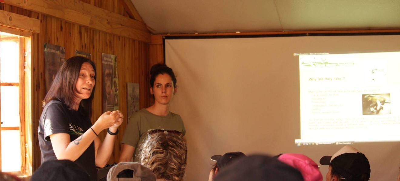 Orientierung im Affenprojekt in Südafrika