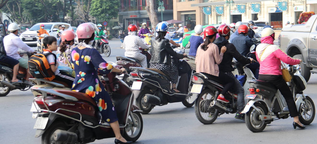 Ankunft in Hanoi