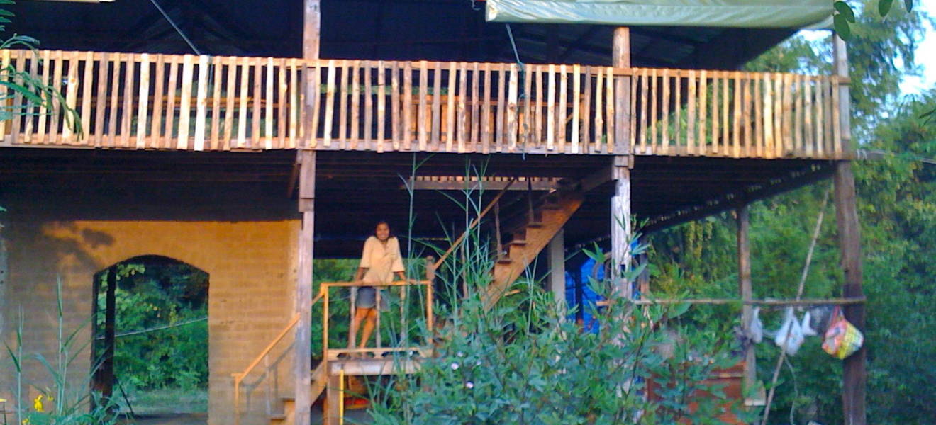 Ankunft im Ashram in Thailand