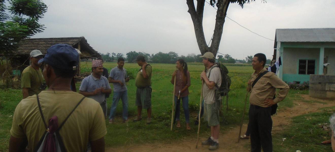 Orientierung in Meghauli