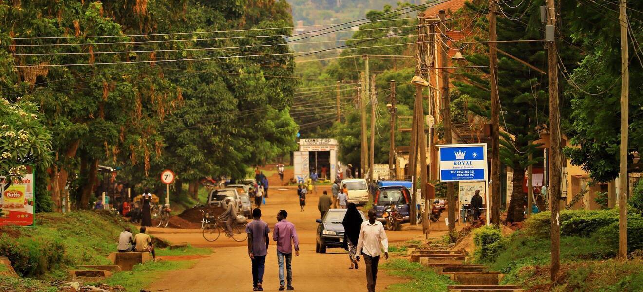 Ankunft in Entebbe
