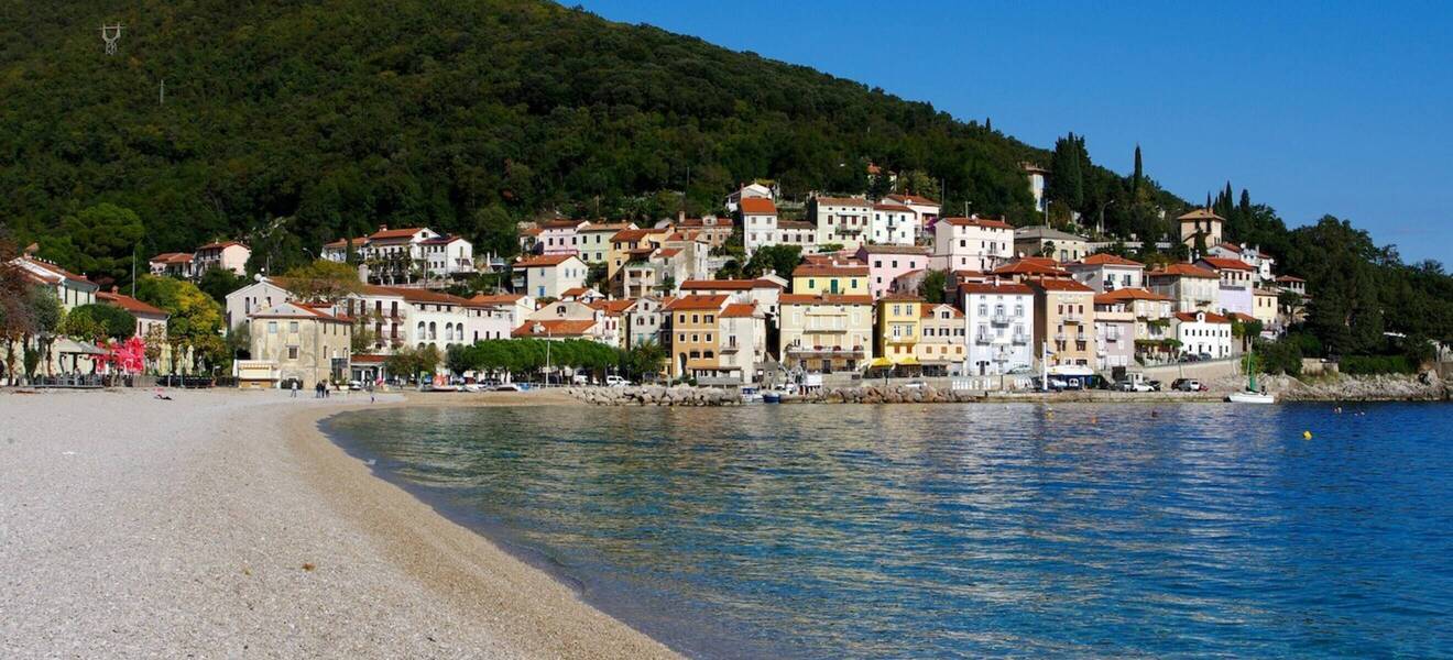 Kroatien Strand Mošćenička Draga