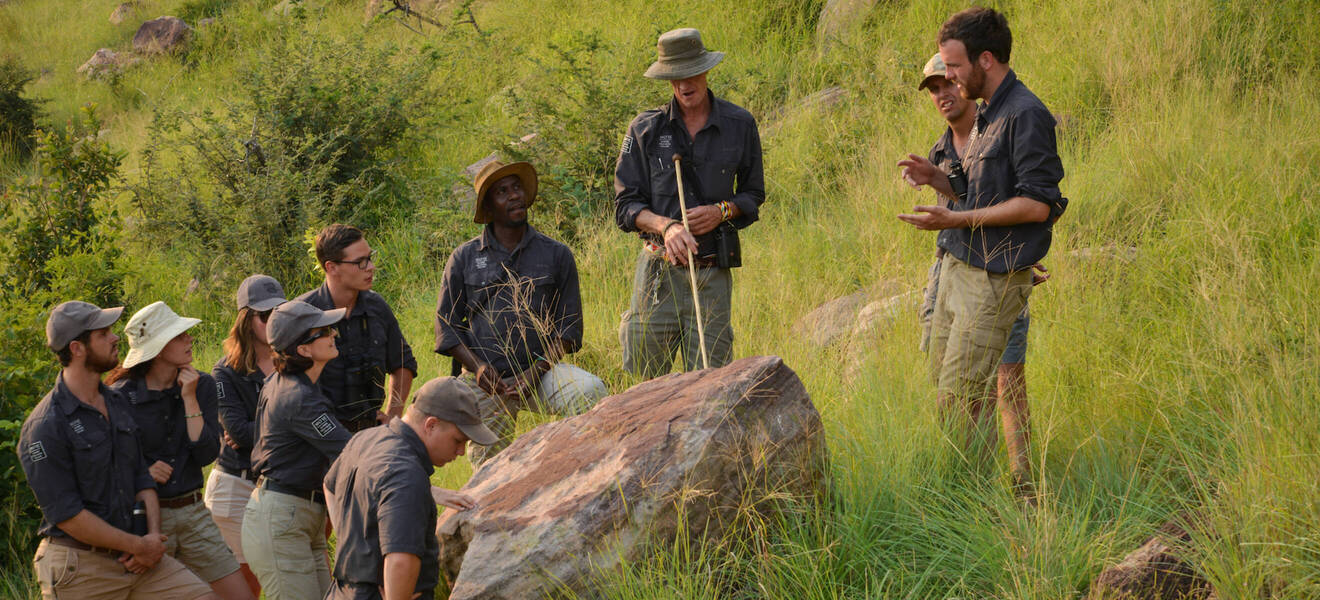 Arbeiten im südafrikanischen Nationalpark