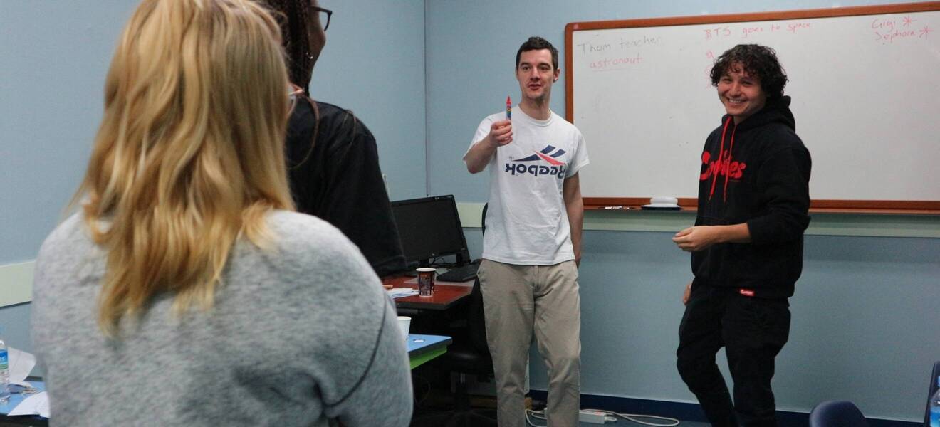 Unterricht beim Sprachkurs