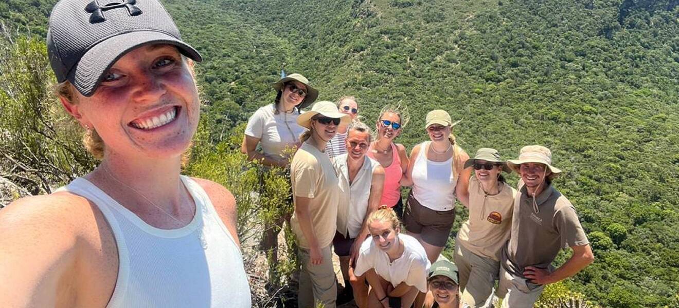 Gruppenfoto einer Reisegruppe