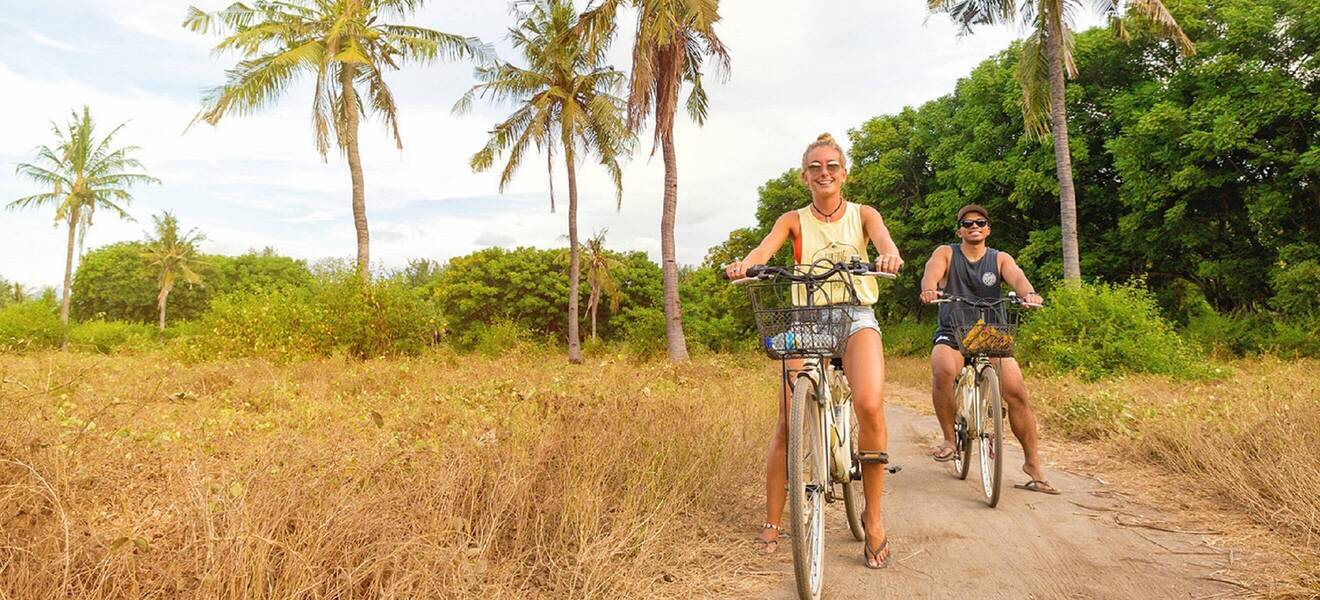 Gemeinsame Fahrradtour auf einer Gruppenreise
