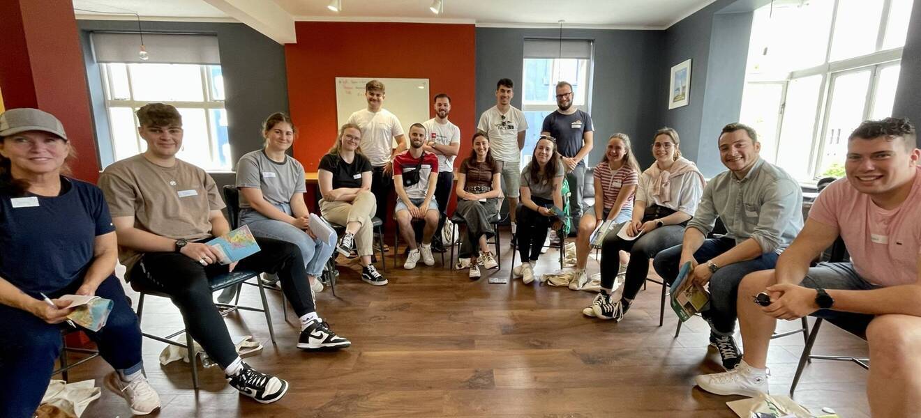 Volunteers beim Workshop in Cork