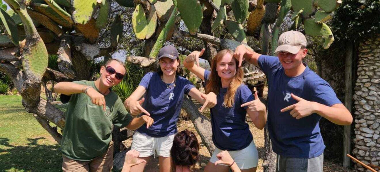 Volunteers im Tierschutzprojekt 