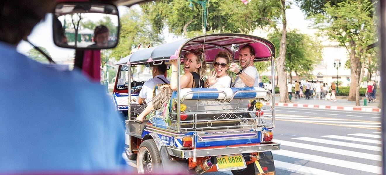 Tuk Tuk Fahrt in Thailand