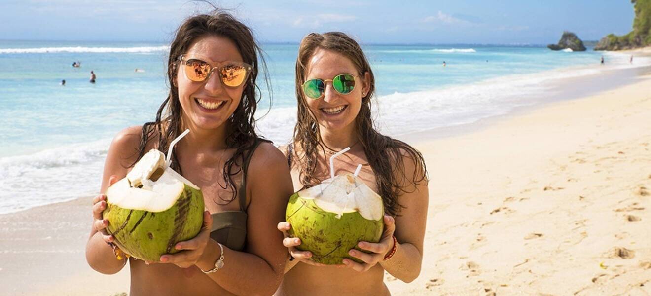 Kokosnuss am Strand von Bali