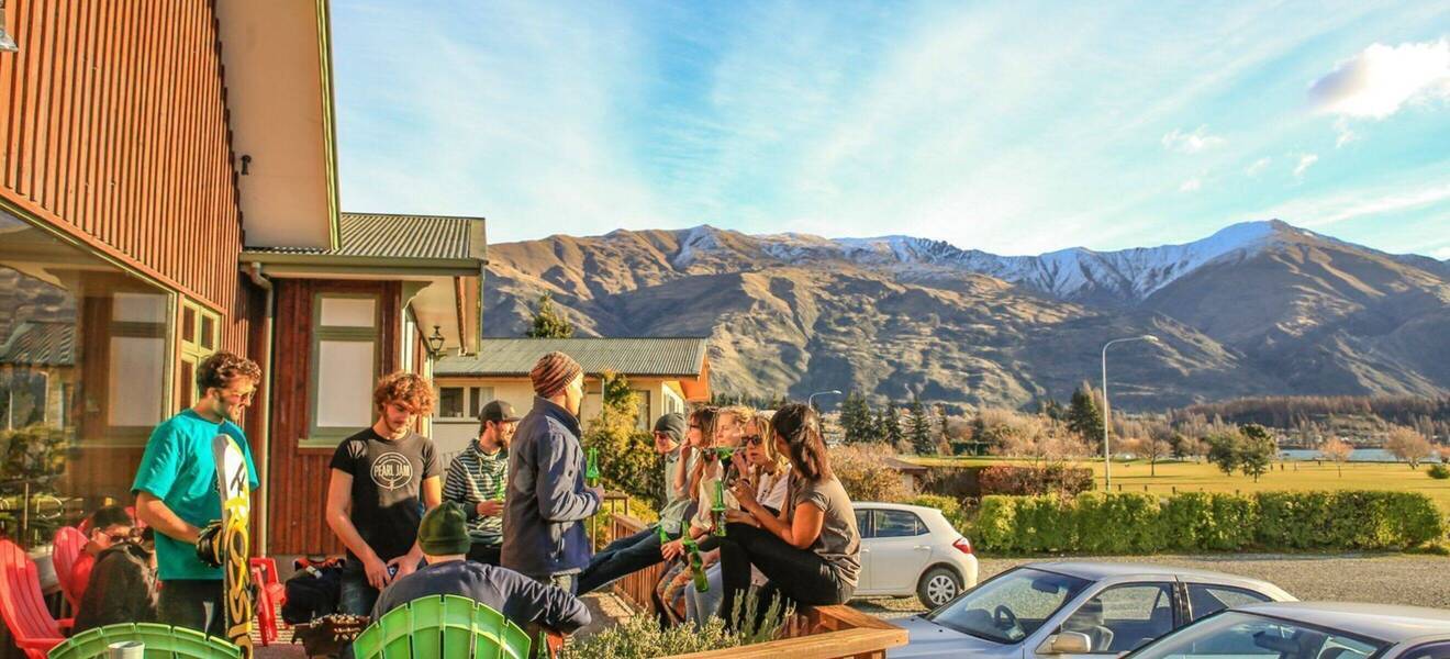 Teilnehmer gemeinsam in Neuseeland