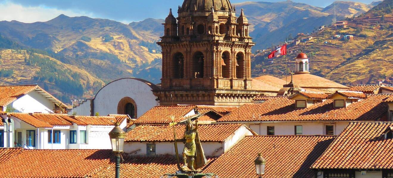 Blick über Cusco in Peru