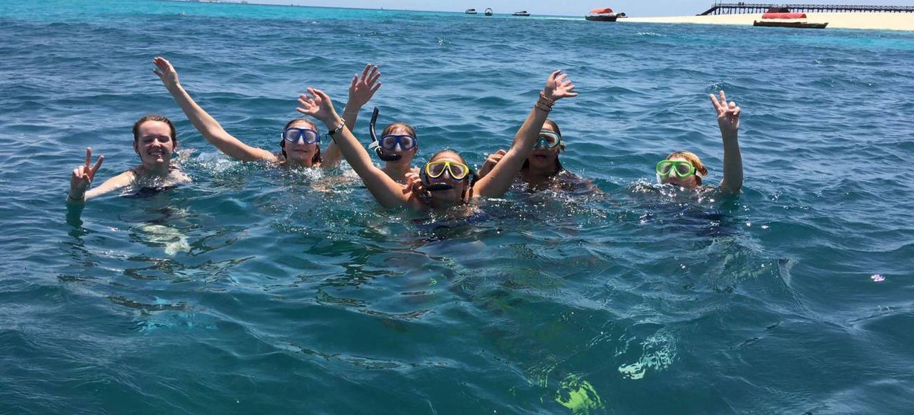 Snorkeling in the sea