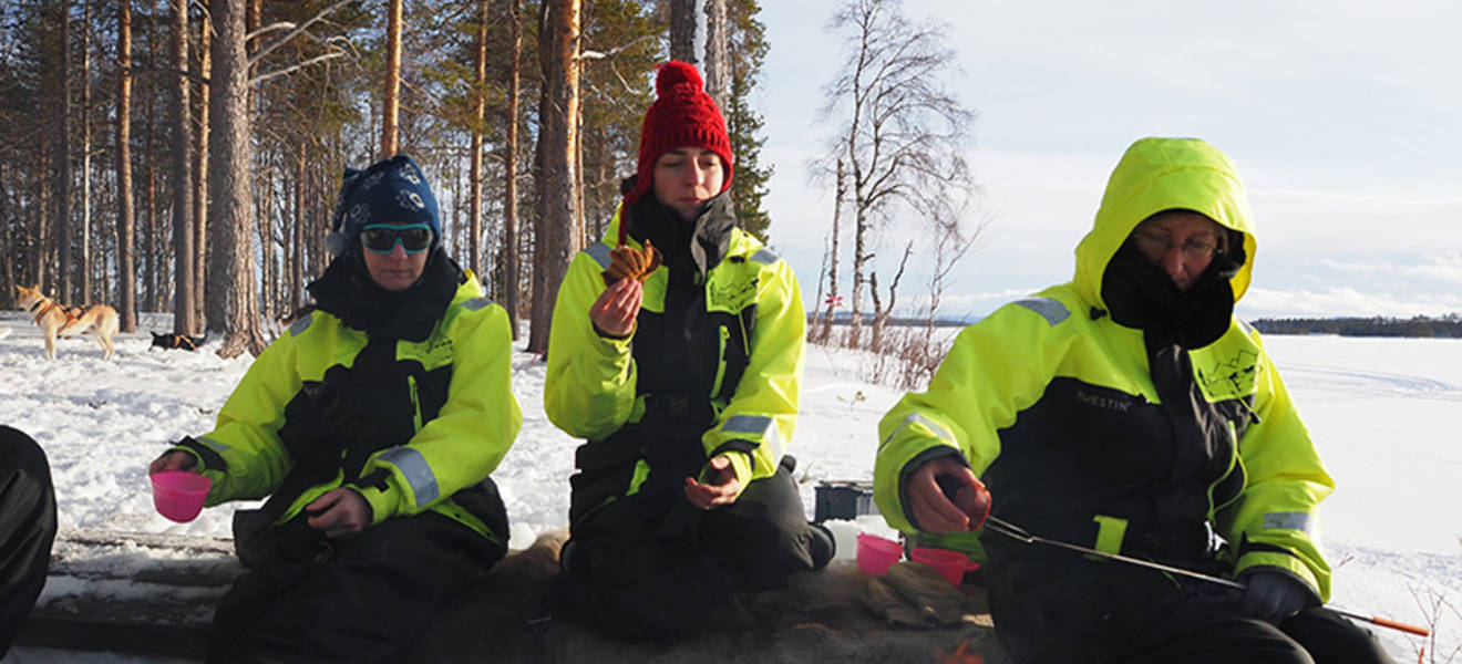 Würstchen am Lagerfeuer in Schweden