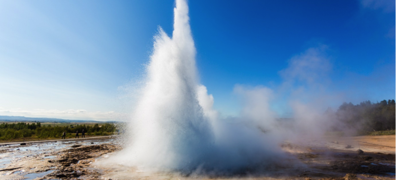 Geysir auf der 5 Tagestour in Island