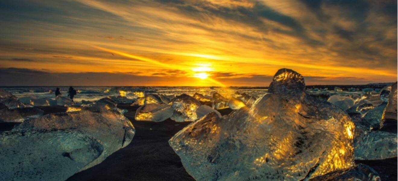 Gletscherlagune auf der 5 Tagestour durch Island