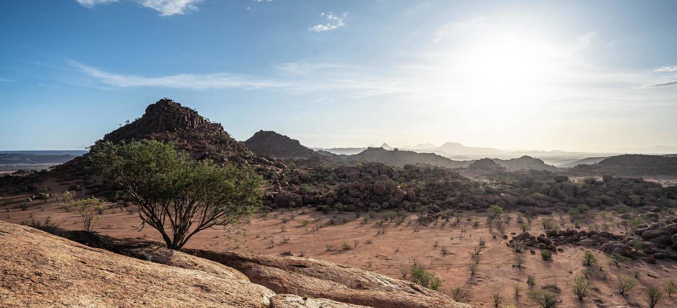 Damaraland desert region in Namibia