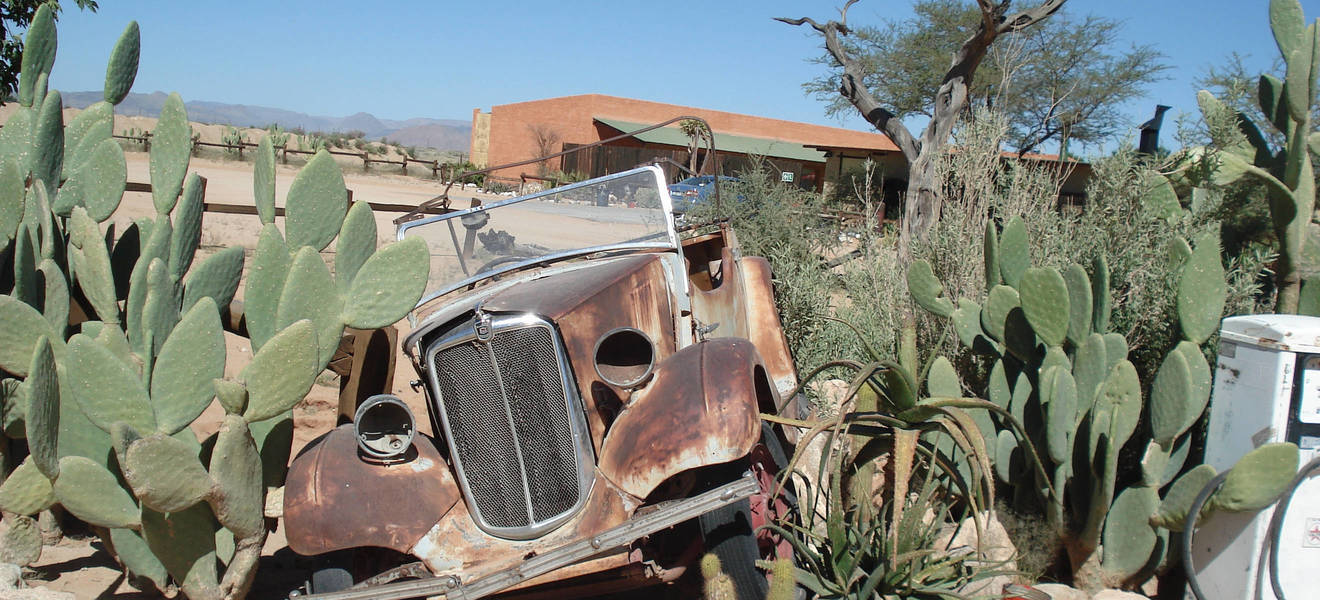 Stopp in Solitaire in Namibia