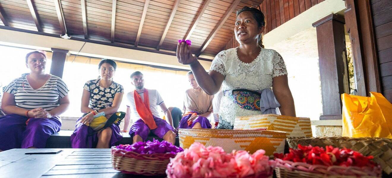 Tempel & Sonnenuntergang am Strand