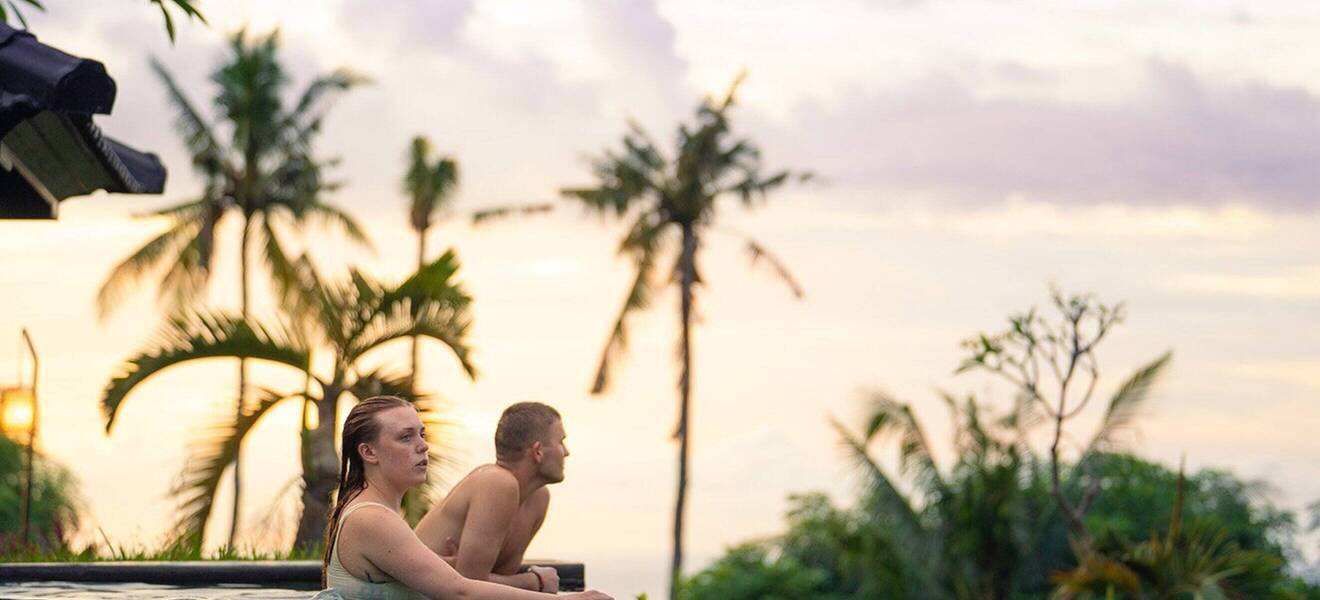 Pool der Unterkunft in Lovina