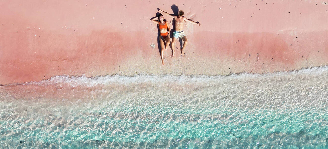 Relaxen am Pink Beach auf Komodo