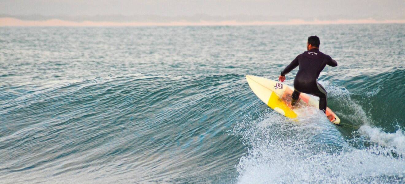 Surfen in der Jeffreys Bay 