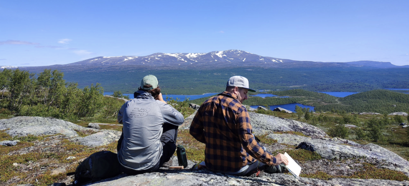 Ausblick über Schwedisch Lappland