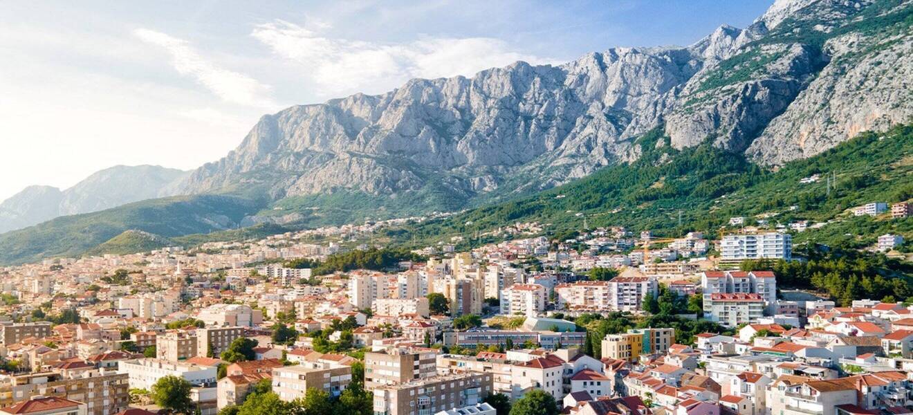 Blick auf Makarska 