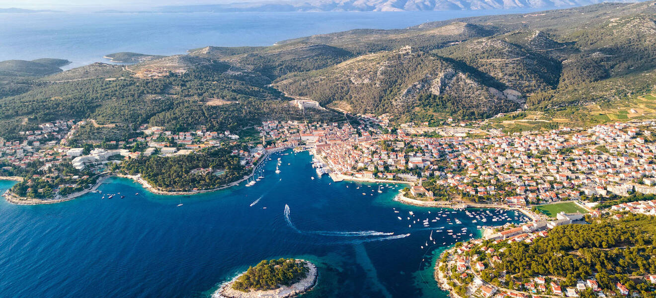 Blick auf Hvar