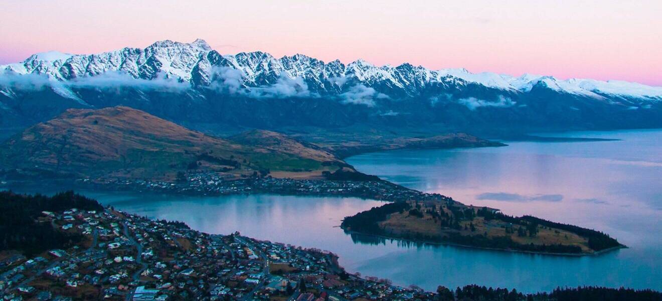 Blick über Queenstown