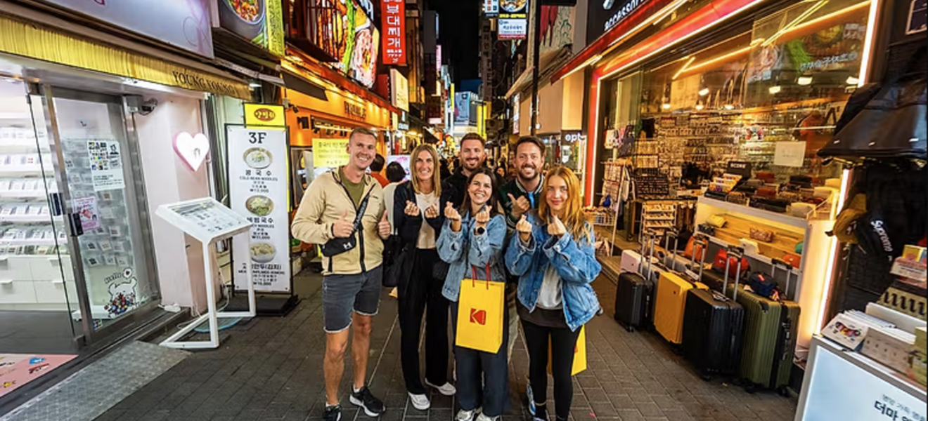 Gruppe am ersten Tag in Seoul