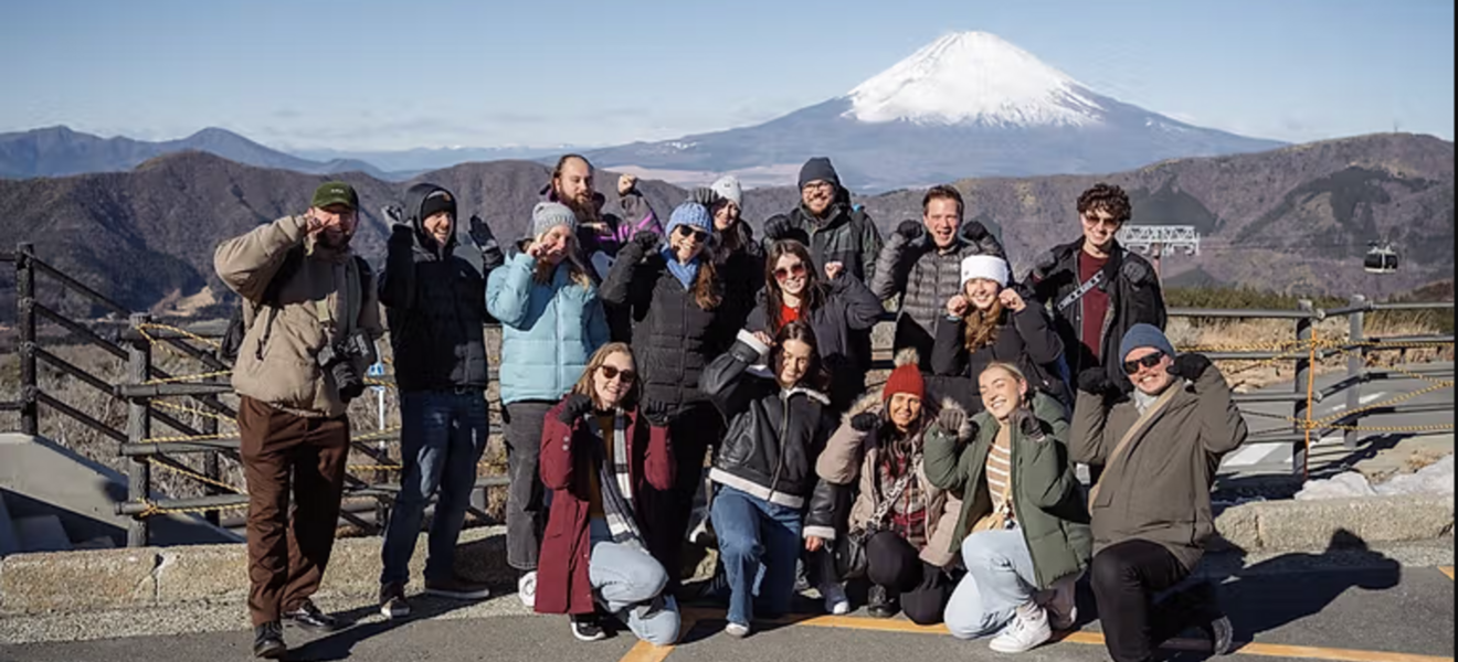 Gruppe in Hakone