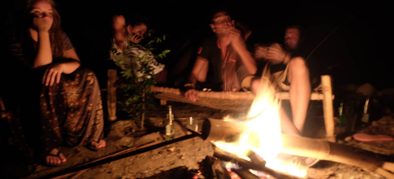 Bonfire in Mikindani
