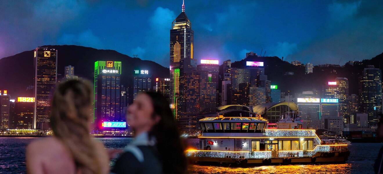 Hongkong bei Nacht