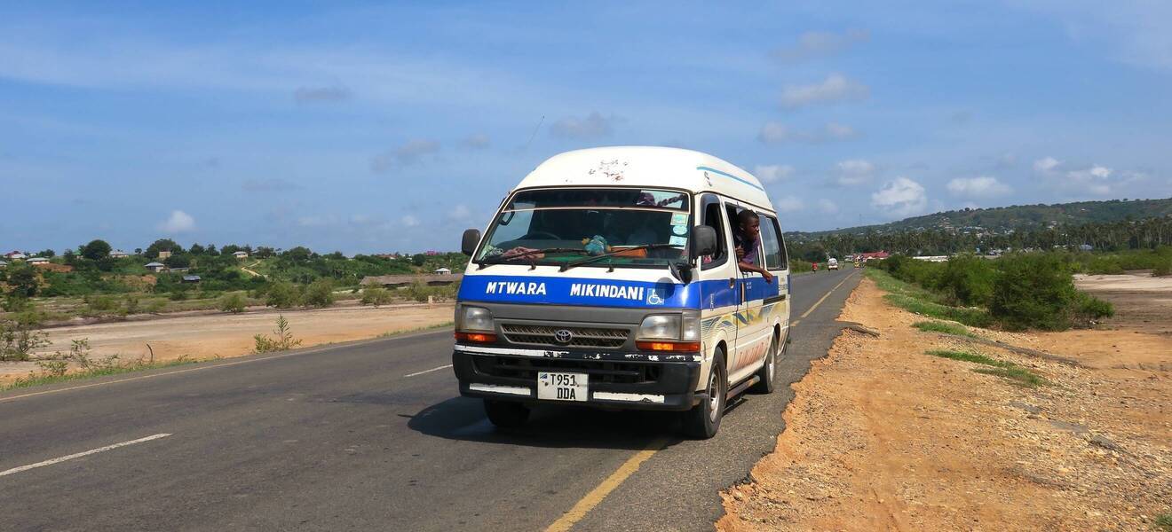 Mikindani - Malawi Busfahrt