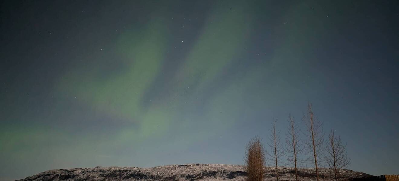 Nordlichter über Süd-Island